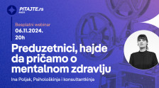 Pitajte.rs vebinar: Preduzetnici, hajde da pričamo o mentalnom zdravlju